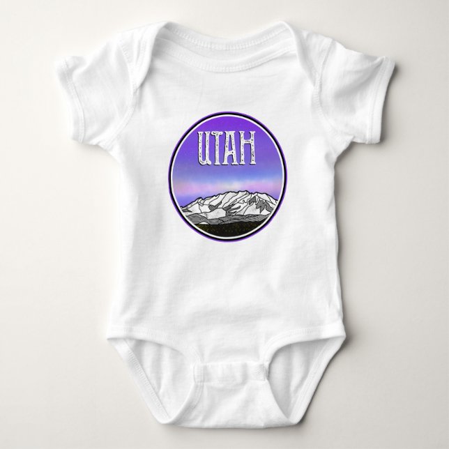 Timpanogos  Utah State Baby Bodysuit (Front)