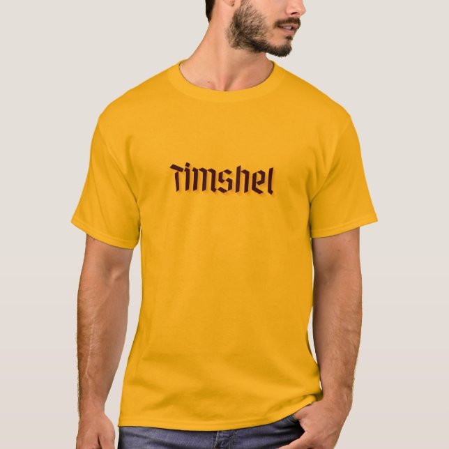 "Timshel" Word Tee. T-Shirt (Front)