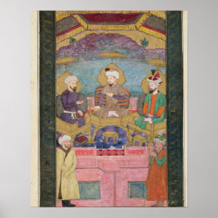 Timur (1336-1405), Babur (1483-1530, r.1526-30) an Poster
