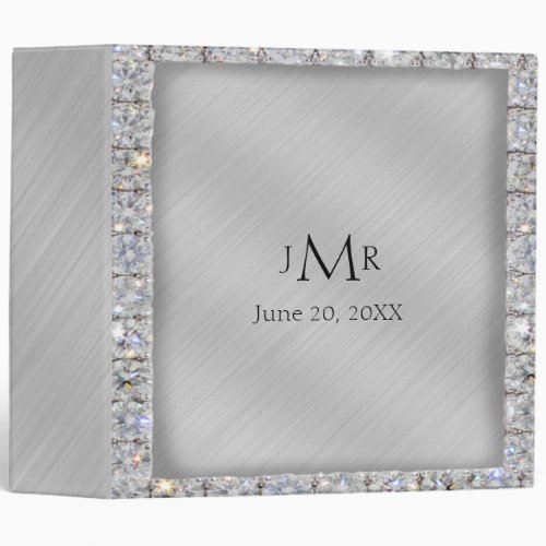 Tin and Diamond Wedding Binder