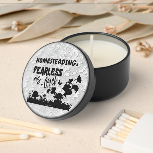 Tin can candles / mini candle favors