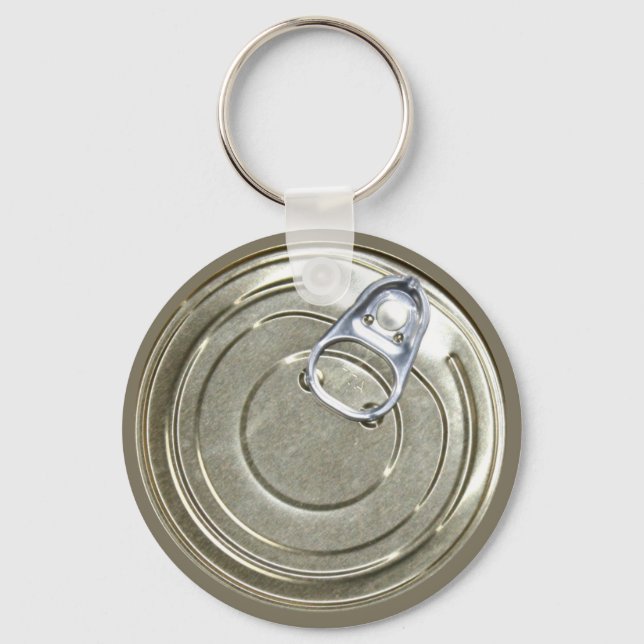 Tin Can Lid Keychain (Front)