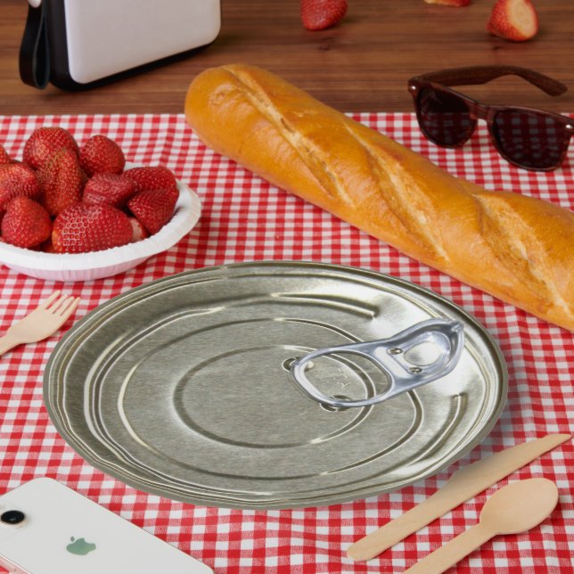 Tin Can Lid Paper Plates (Picnic)