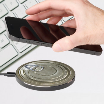 Tin Can Lid Wireless Charger by Ricaso_Ireland at Zazzle