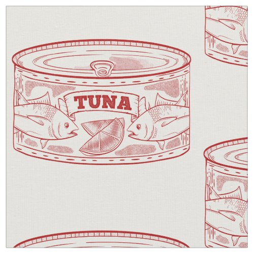 Tin can of tuna fabric