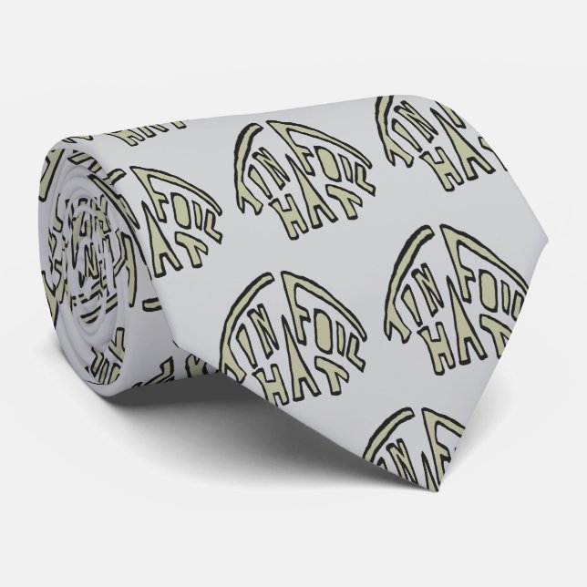 Tin Foil Hat Neck Tie (Rolled)