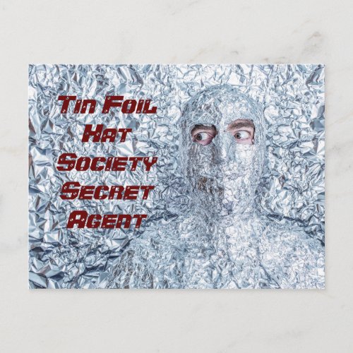 Tin Foil Hat Society Postcard