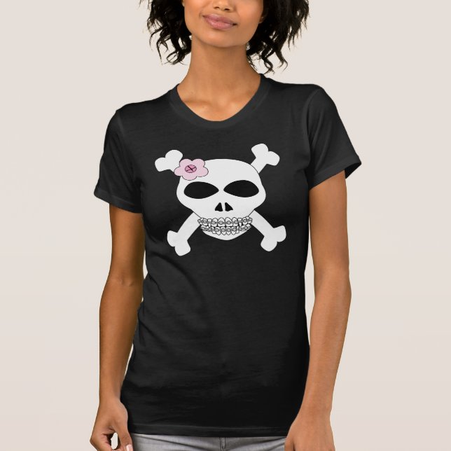 Tin Grin Skull and Crossbones T-Shirt (Front)