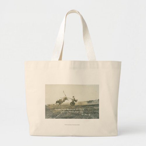 Tin Horn Hank Keenan and his chariot Large Tote Bag