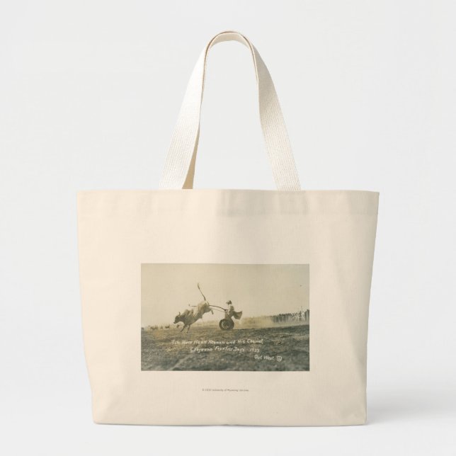 Tin Horn Hank Keenan and his chariot. Large Tote Bag (Front)