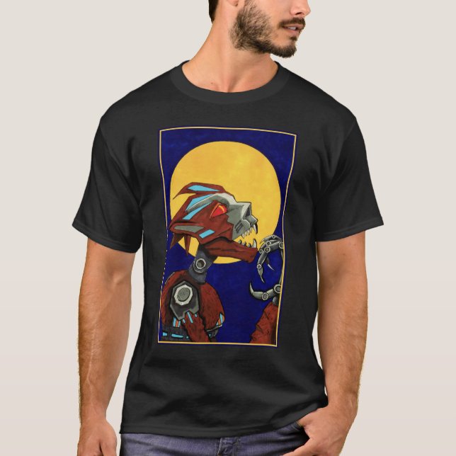 Tin Howls the Robotic Werewolf T-Shirt (Front)