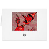 Tin Man Greeting Card (Back Horizontal)