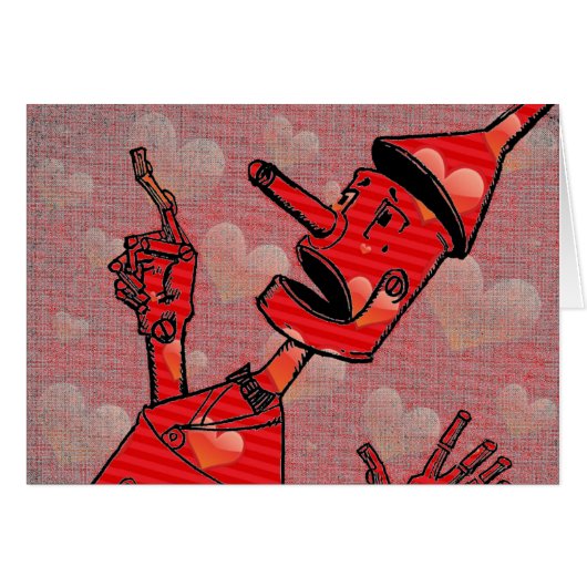Tin Man Greeting Card (Front Horizontal)