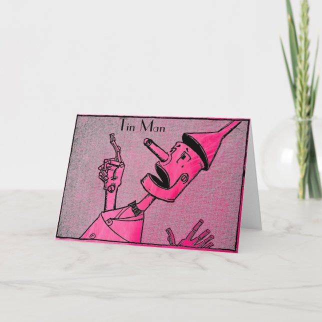 Tin Man Greeting Card (Front)