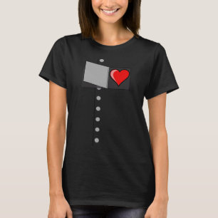 Tin Man Heart Halloween Wizard Of Oz Tin Man Costu T-Shirt