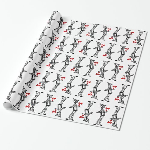 Tin Man Love Wizard of Oz Heart Classic present Wrapping Paper