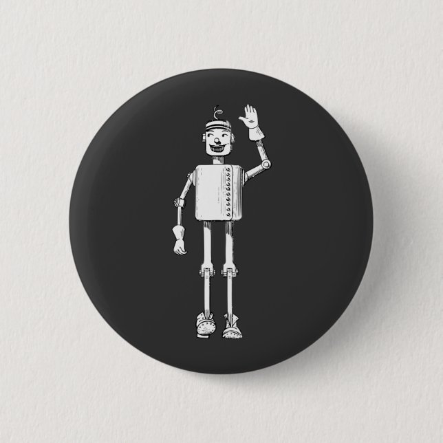 Tin Man Pinback Button (Front)