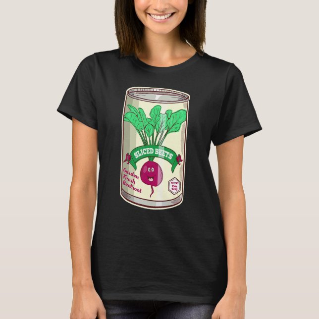 Tin Of Beets Beetroot T-Shirt (Front)