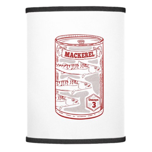 Tin of mackeral  lamp shade