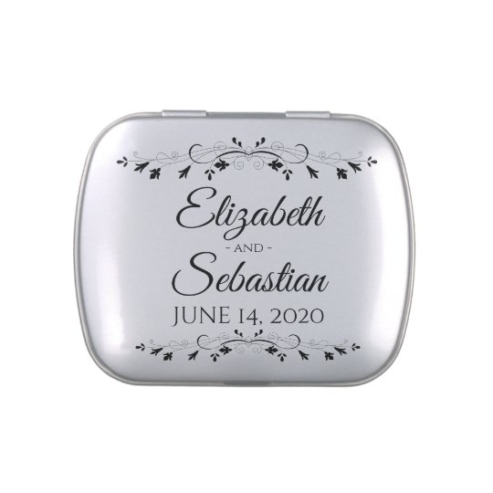 Tin of Mints Wedding Favor Simple Elegant | Zazzle.com