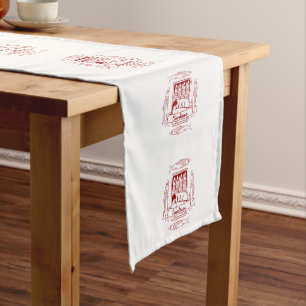 Tin of sardines short table runner