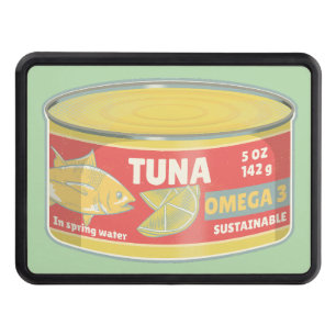 Tin of tuna canned fish retro hitch cover