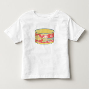 Tin of tuna canned fish retro toddler t-shirt