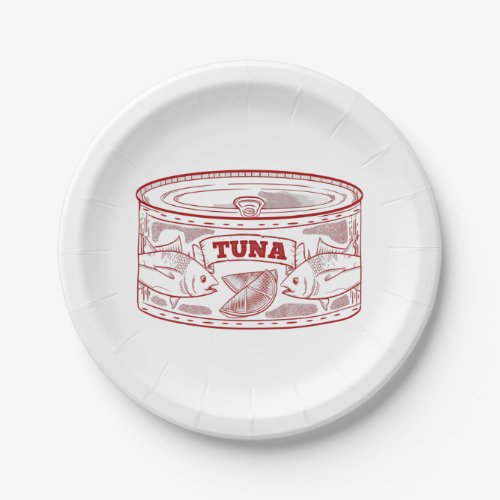 Tin of tuna paper plates