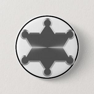 Tin Star Sheriff Pinback Button