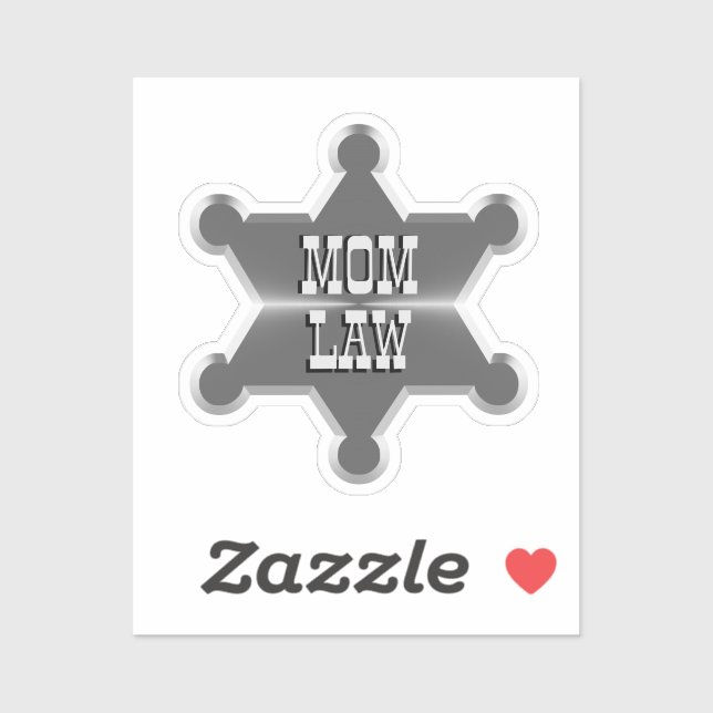 Tin Star Sheriff Sticker (Sheet)