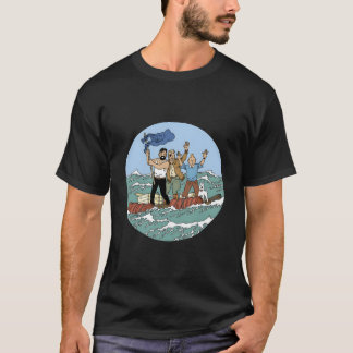 Tin-Tin Sea Adventure With Captain Haddock T-Shirt