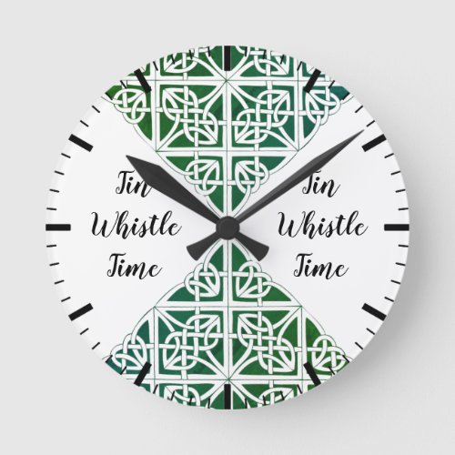 Tin Whistle Time Wall Clock