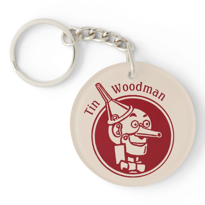 Tin Woodman (Tin Man) Face CC0900 Wonderful Wizard Keychain