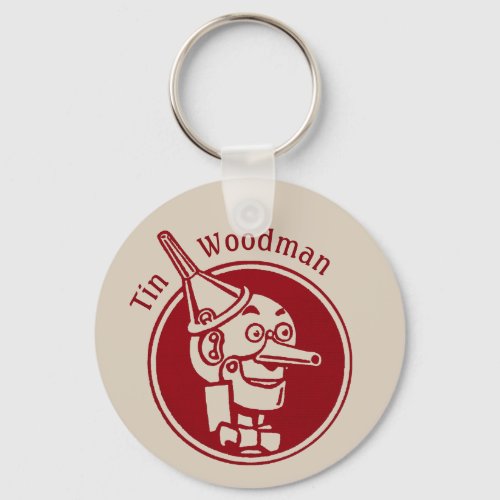 Tin Woodman Tin Man Face CC0901 Wonderful Wizard Keychain