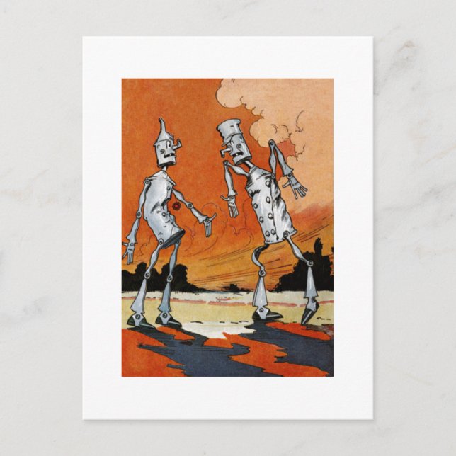 Tin Woodman Vintage Illustration Postcard (Front)