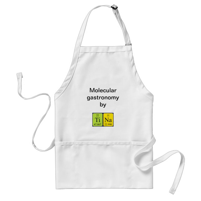 Tina periodic table name apron (Front)