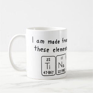 Tina periodic table name mug