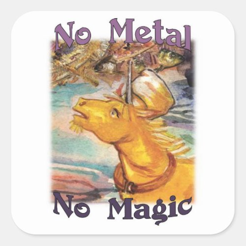 Tinam No Metal No Magic Stickers