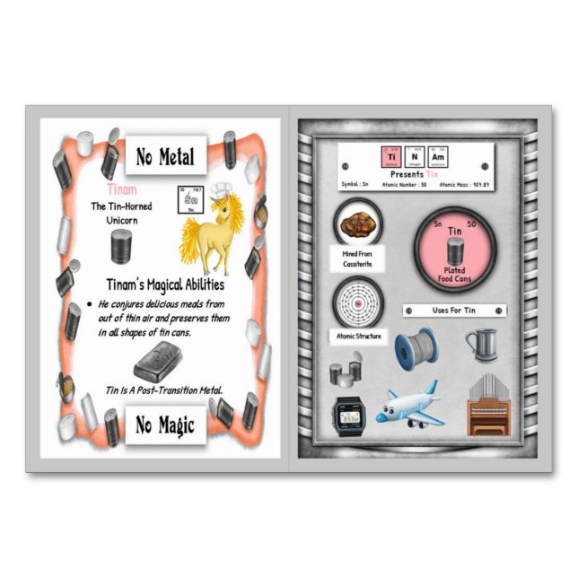 Tinam - Tin Horn Unicorn Trading Card (Front)