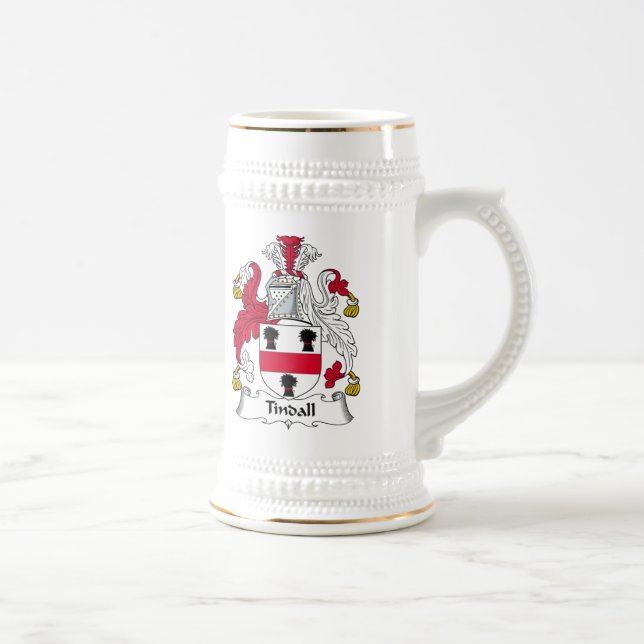 Tindall Family Crest Beer Stein (Right)
