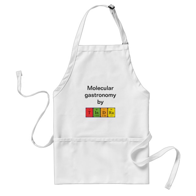 Tindra periodic table name apron (Front)