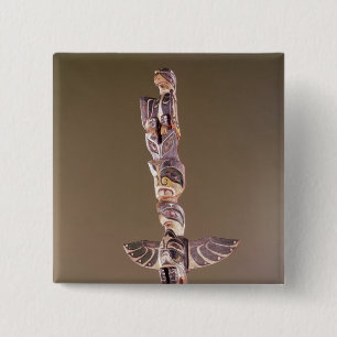 Tinglit Bird Clan totem pole Button
