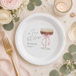 Tini Bit Closer Bridal Shower  Paper Plates