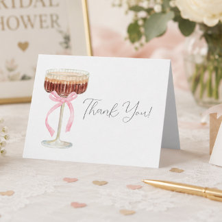 Tini Bit Closer Bridal Shower Thank You Card