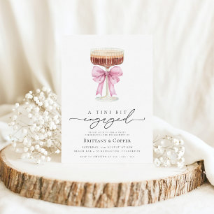 Tini Bit Engaged Espresso Martini Engagement Party Invitation