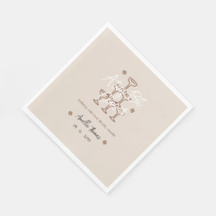 Tini Bit espresso martini Whimsical bridal shower Napkins
