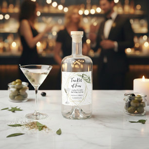 Tini Bit Of Fun Martini Soirée Liquor Bottle Label