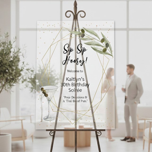 Tini Bit Of Fun Martini Soirée Welcome Sign (Creator Uploaded)