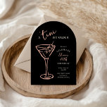 Tini Bit Older 40th Birthday Party Invitation<br><div class="desc">Toast to 40 with our stylish "A 'Tini Bit Older" birthday party invitation! Featuring a charming hand-drawn martini glass, this design sets the perfect tone for a sophisticated and fun cocktail-themed celebration. The unique arched card shape adds a modern touch, making your invitation stand out. Personalize with your event details,...</div>