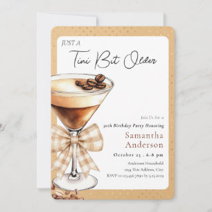 Tini Bit Older 50th Birthday Coffee Invitation